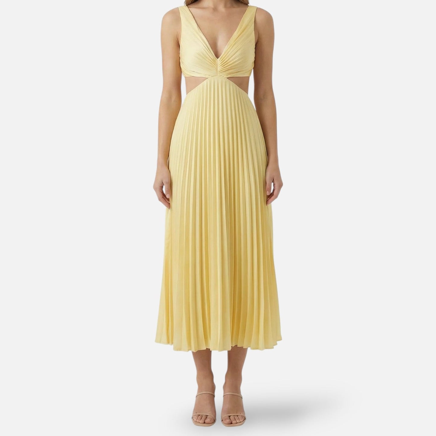 Alessia Dames Maxi Jurk | Geplooid | V-hals | Lichtgewicht 8