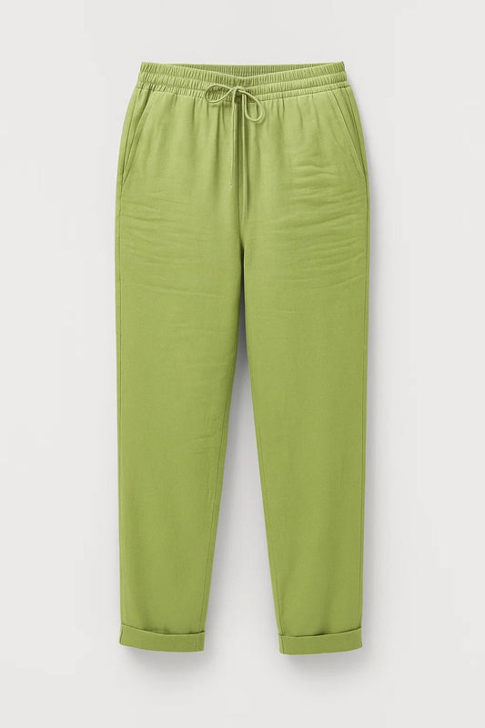 Bianca Dames Broek | Elastische Taille | Casual | Rechte Pijpen 1