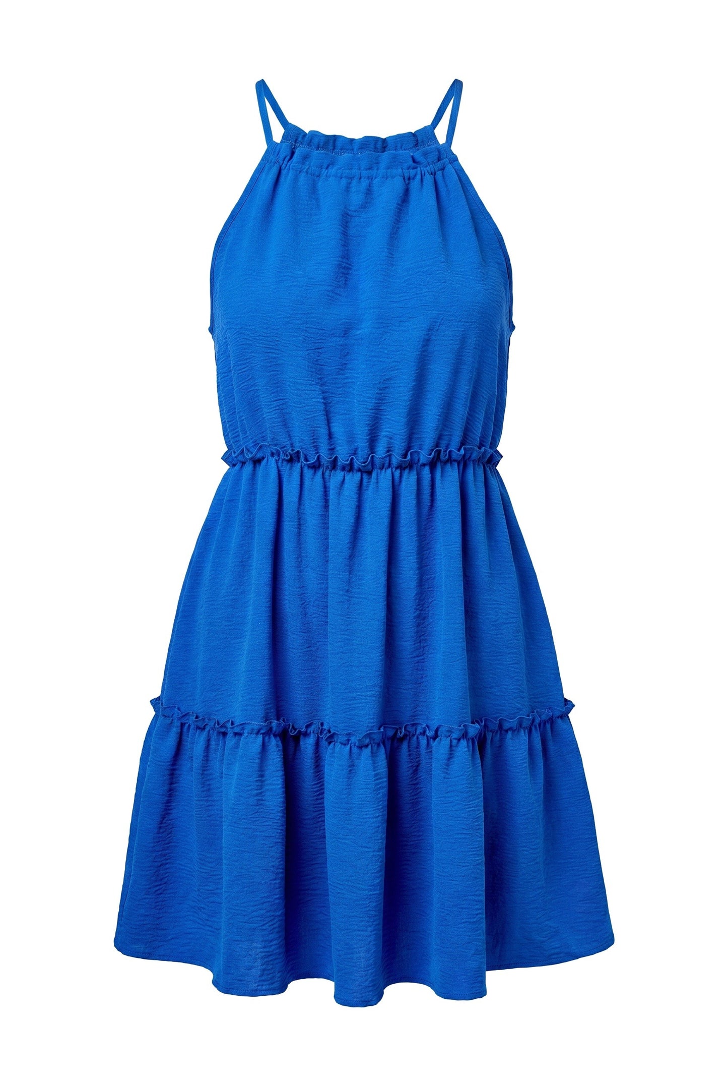 Women's Mini Dress | Halterneck | Layered Ruffles