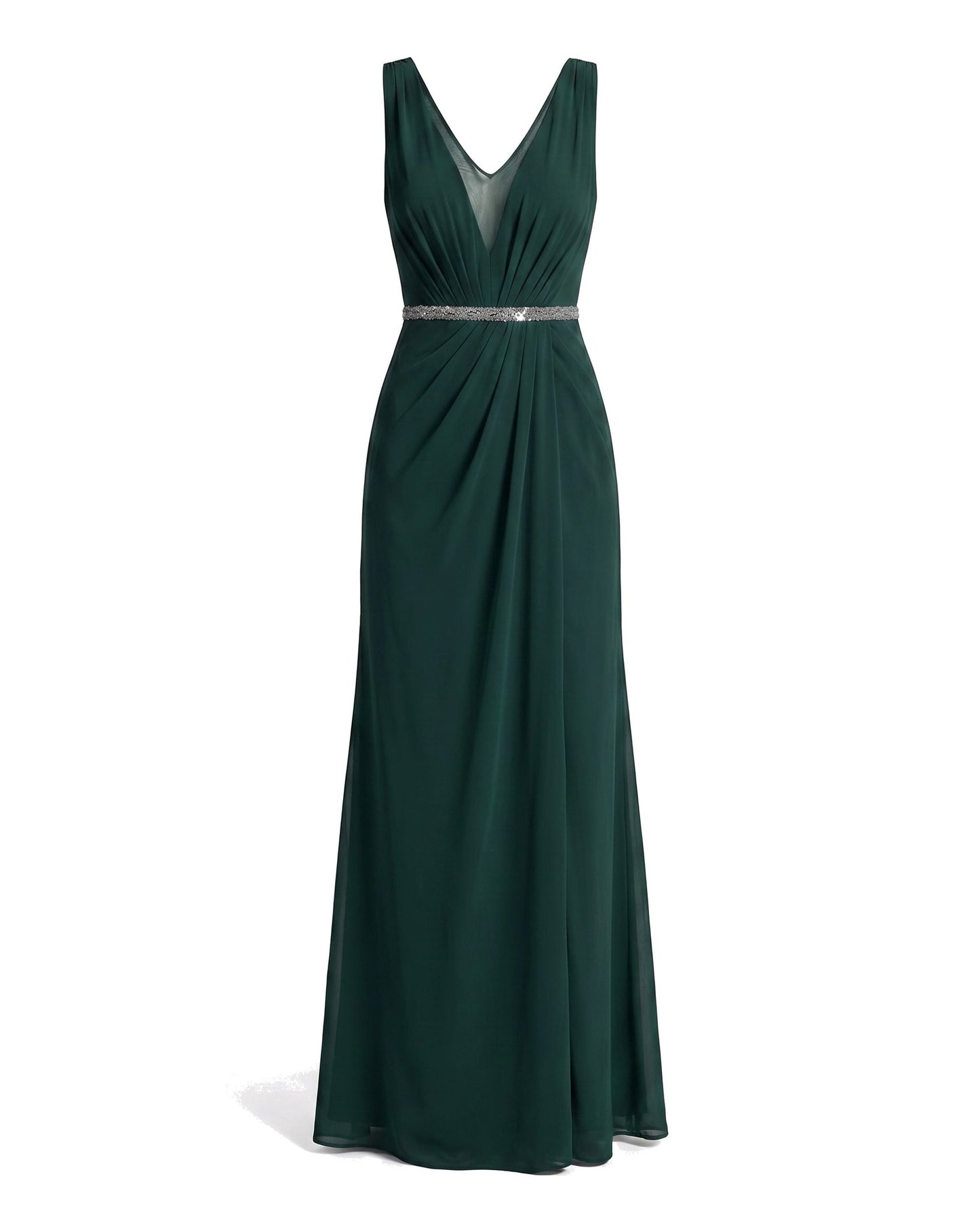 Marinette Women's Maxi Dress | V-Neck | Pleated Bodice