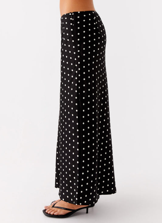 Lea Polkadot Midirok | Zwarte Rok met Witte Stippen en Tijdloze Flair 2