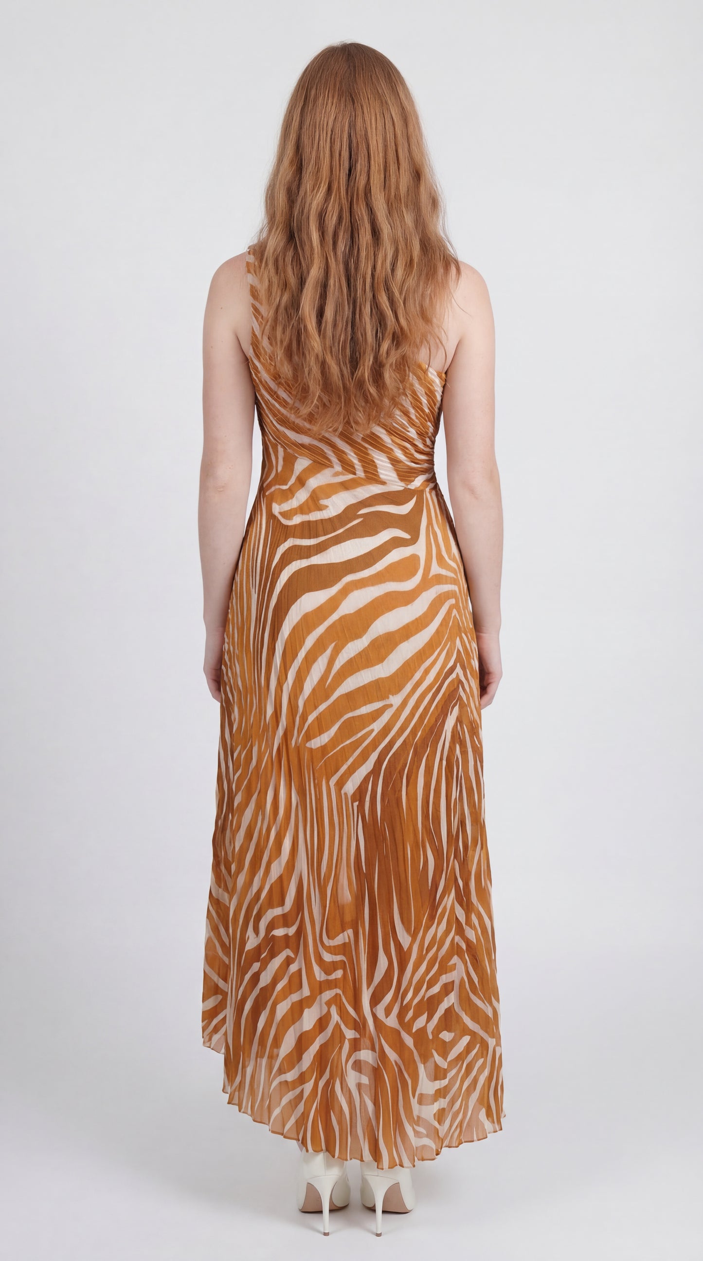 Viretta Dames Jurk | Maxi Lengte | One-Shoulder | Bloemenprint