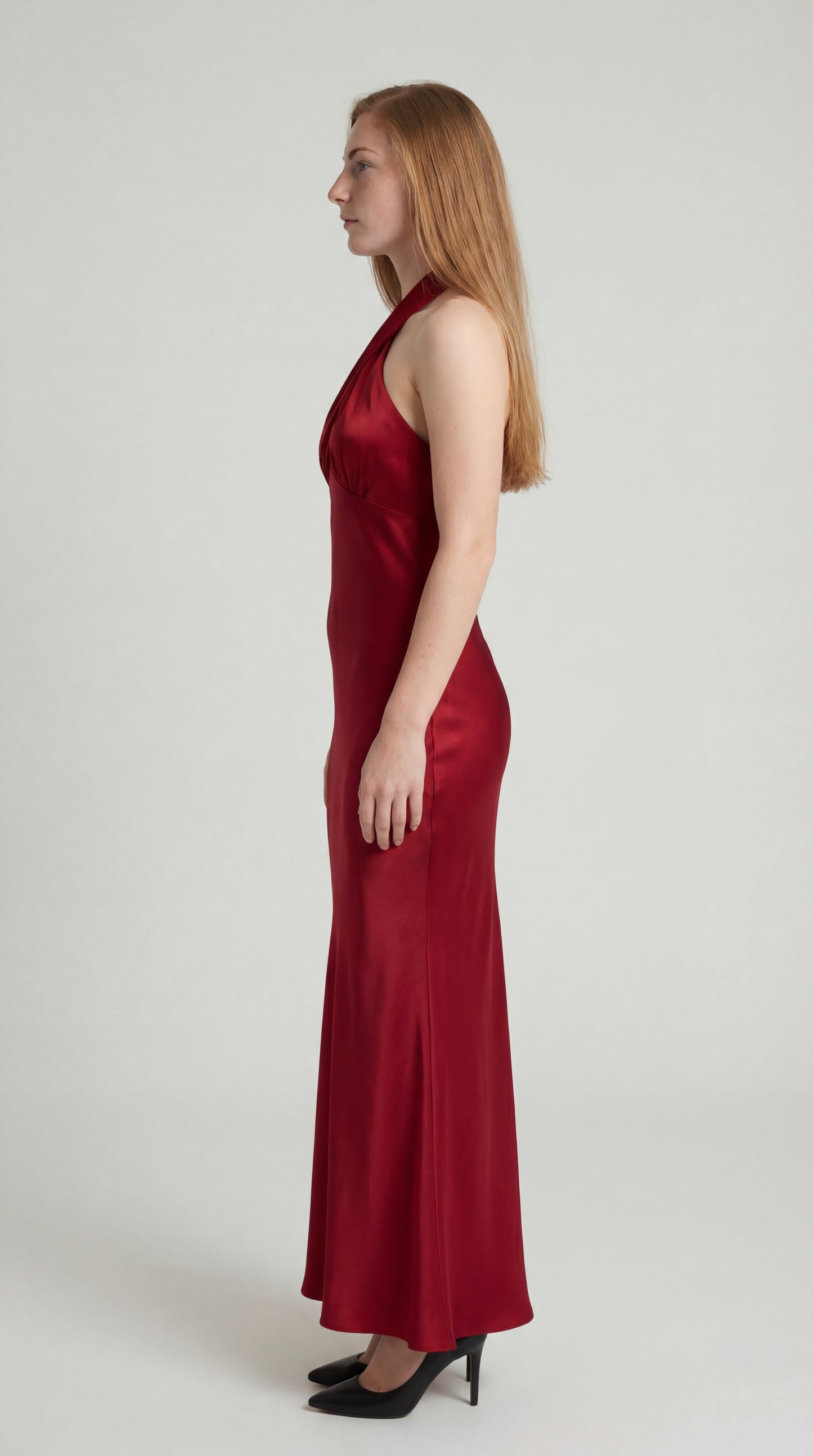 Esolina Jurk | Halternek | Maxi Lengte | Elegante Pasvorm