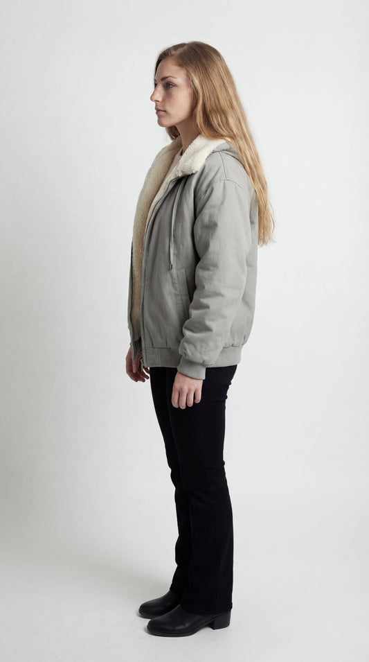 Benedetta Dames Bomberjas | Gevoerd | Met Sherpa Kraag | Comfortabele Pasvorm