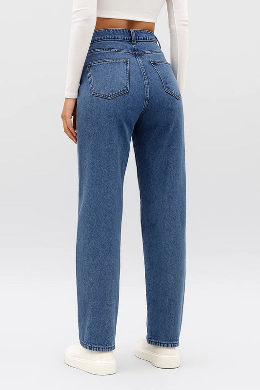 Daria Damesjeans | Rechte Pasvorm | Hoge Taille | Klassieke Stijl 1