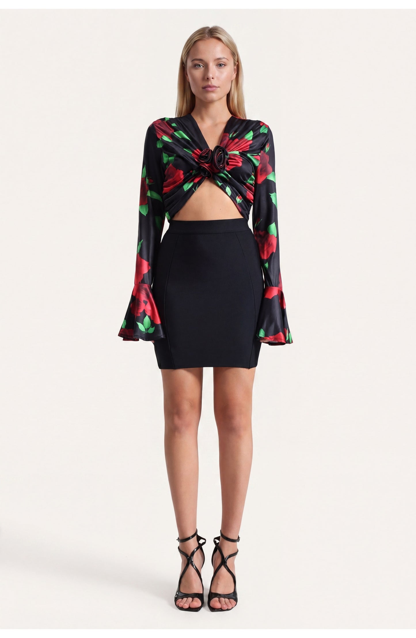 Women's Top | Floral Print | Knotted