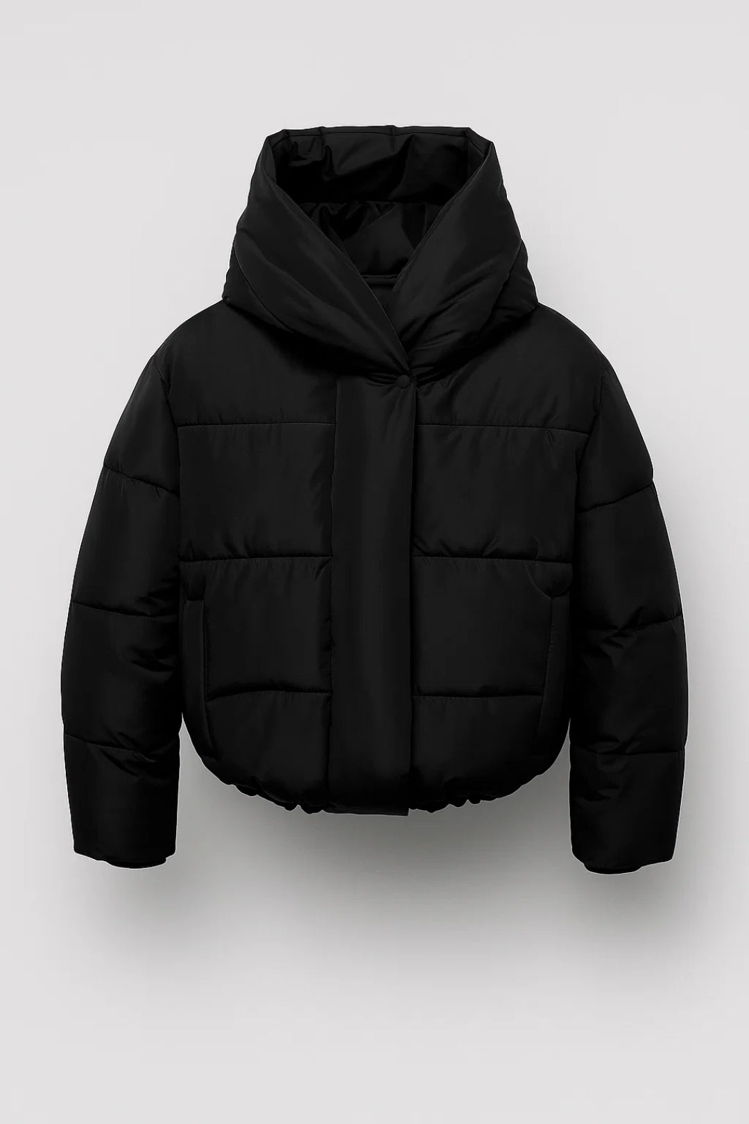 Giovanna Dames Jas Winter | Korte Puffer | Minimalistisch Ontwerp | Brede Capuchon 3