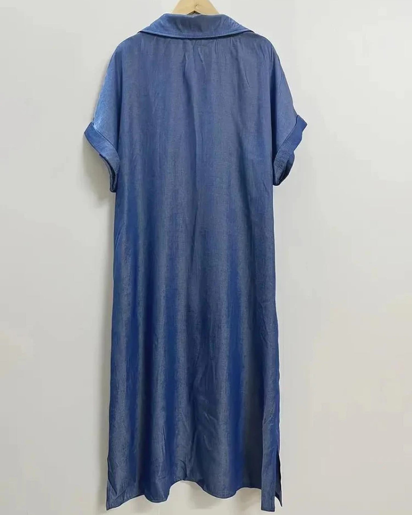 Avoie Ladies Midi Dress | Button-Through Design | Short Sleeves