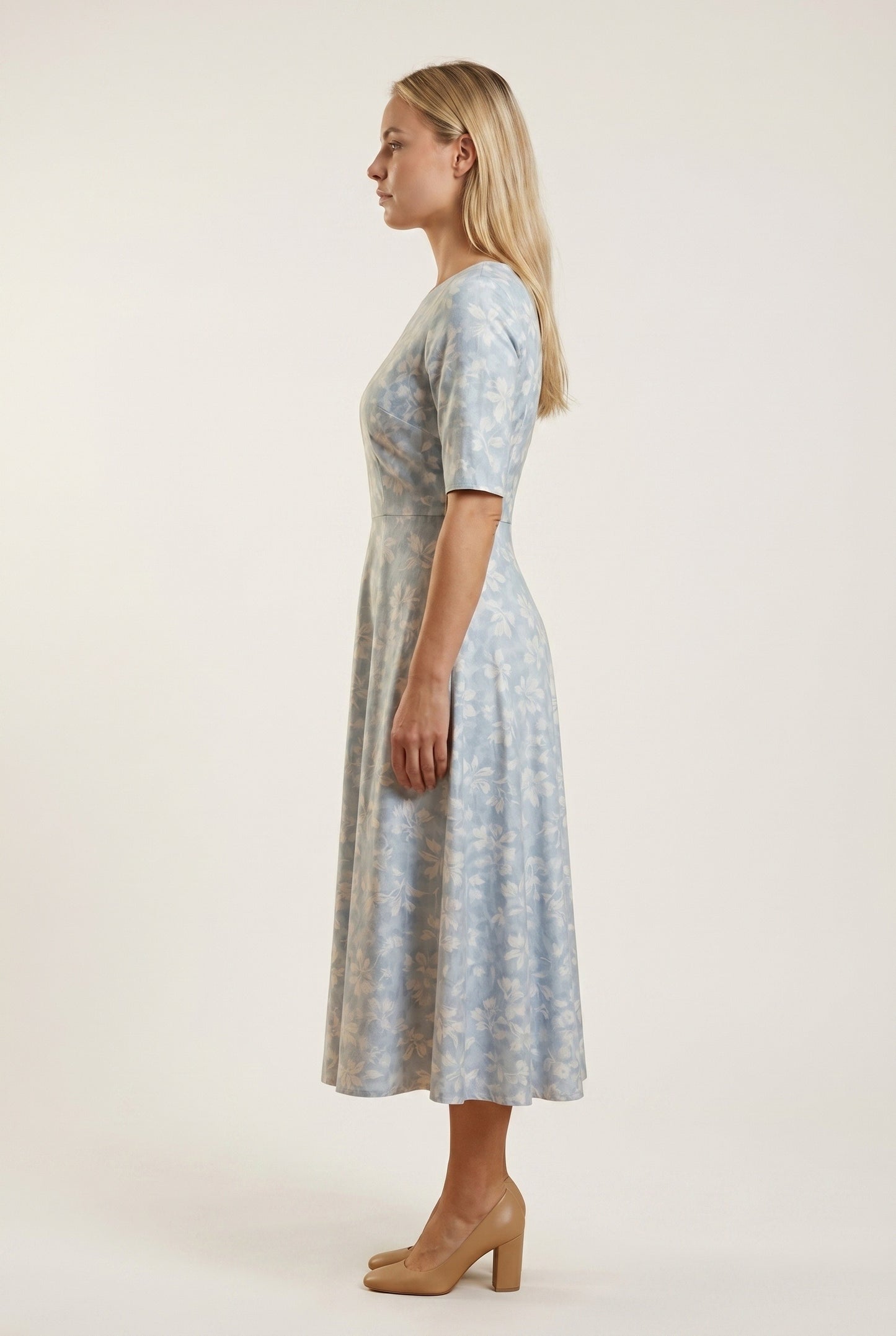 Women's Midi Dress | V-Neck | Floral Print