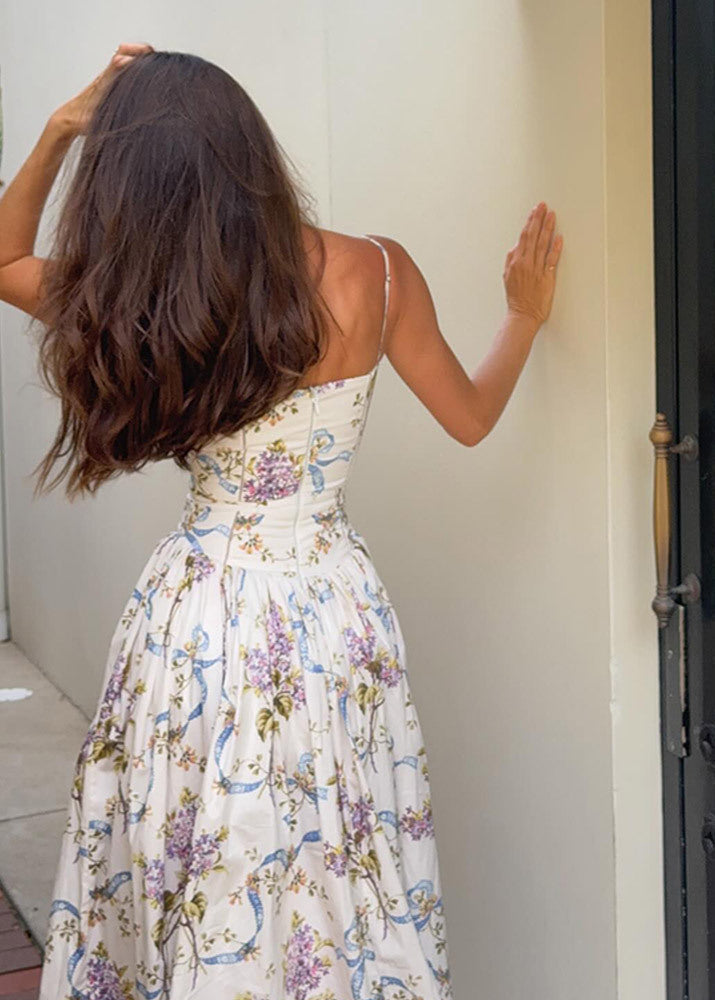 Livia Maxi Jurk | Strapless A-Lijn Met Bloemenprint 7