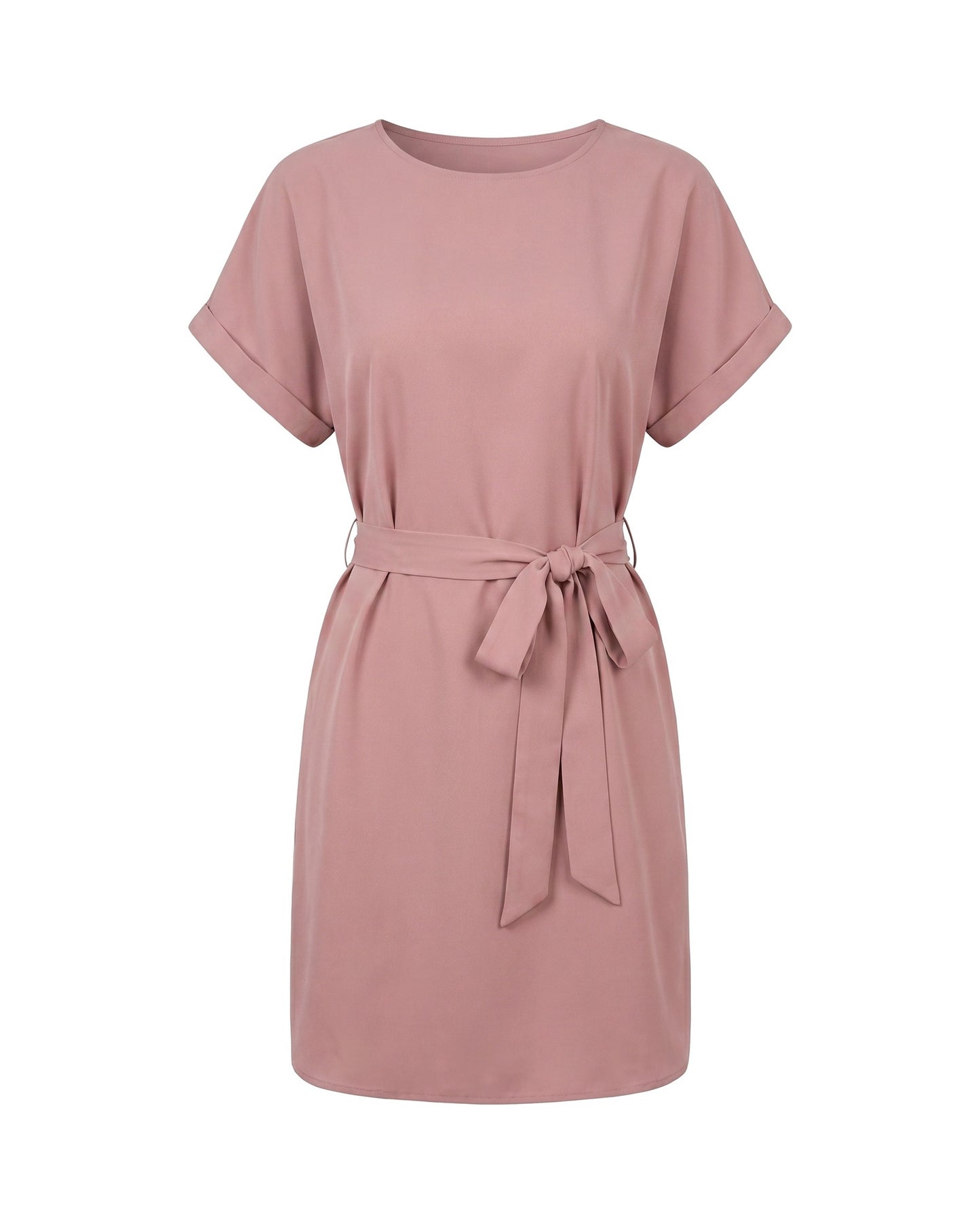 Louisiana Women's Mini Dress | Belt with Bow | Short Kimono Sleeves