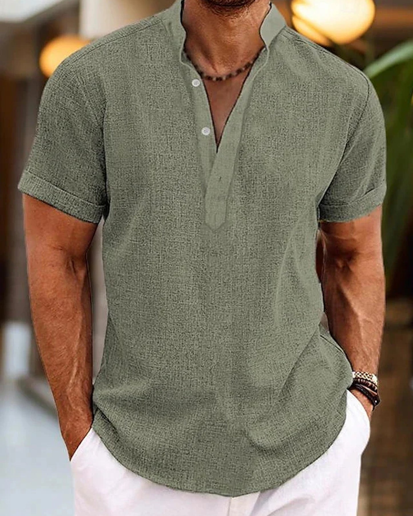 Rocco Heren Polo Shirt | Korte Mouwen | Textuurweving