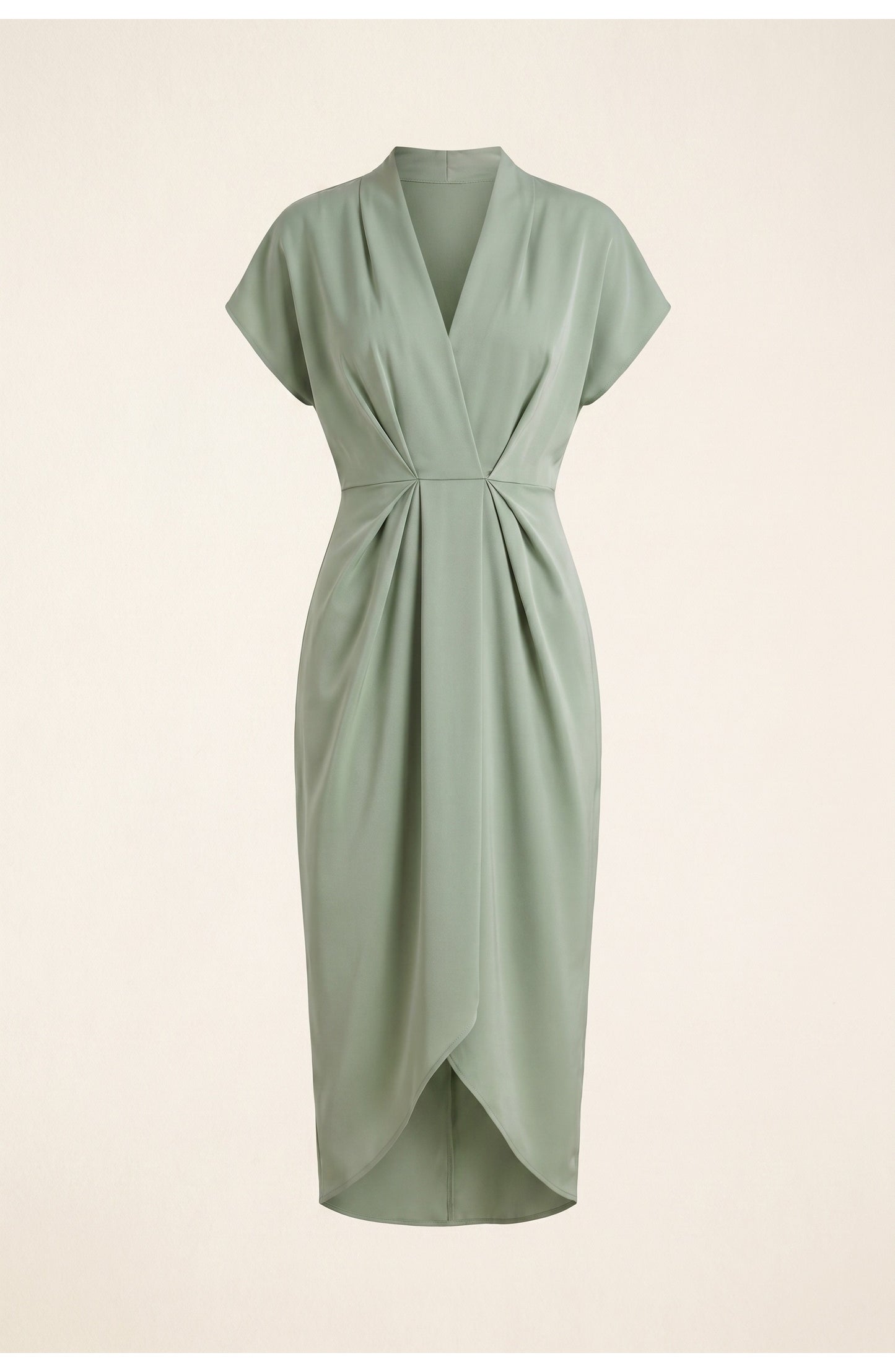 Léonore Women's Wrap Dress | V-Neck | Short Sleeves