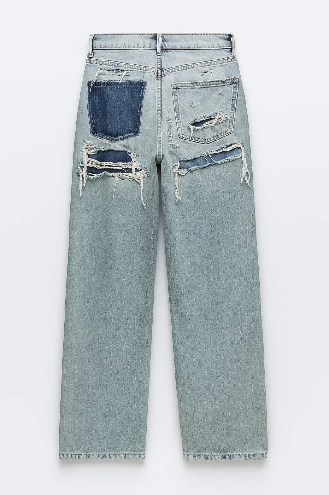 Sofia Dames Jeans | High Waist | Rechte Pijpen | Lichte Wassing 1