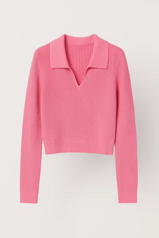 Tindra Trui | Geribd Design Met V-Hals Voor Dames 0