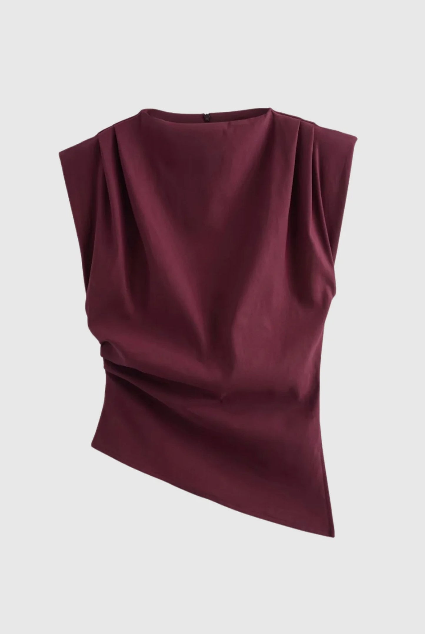 Women's Top | Draped Fit | Asymmetrical Hem