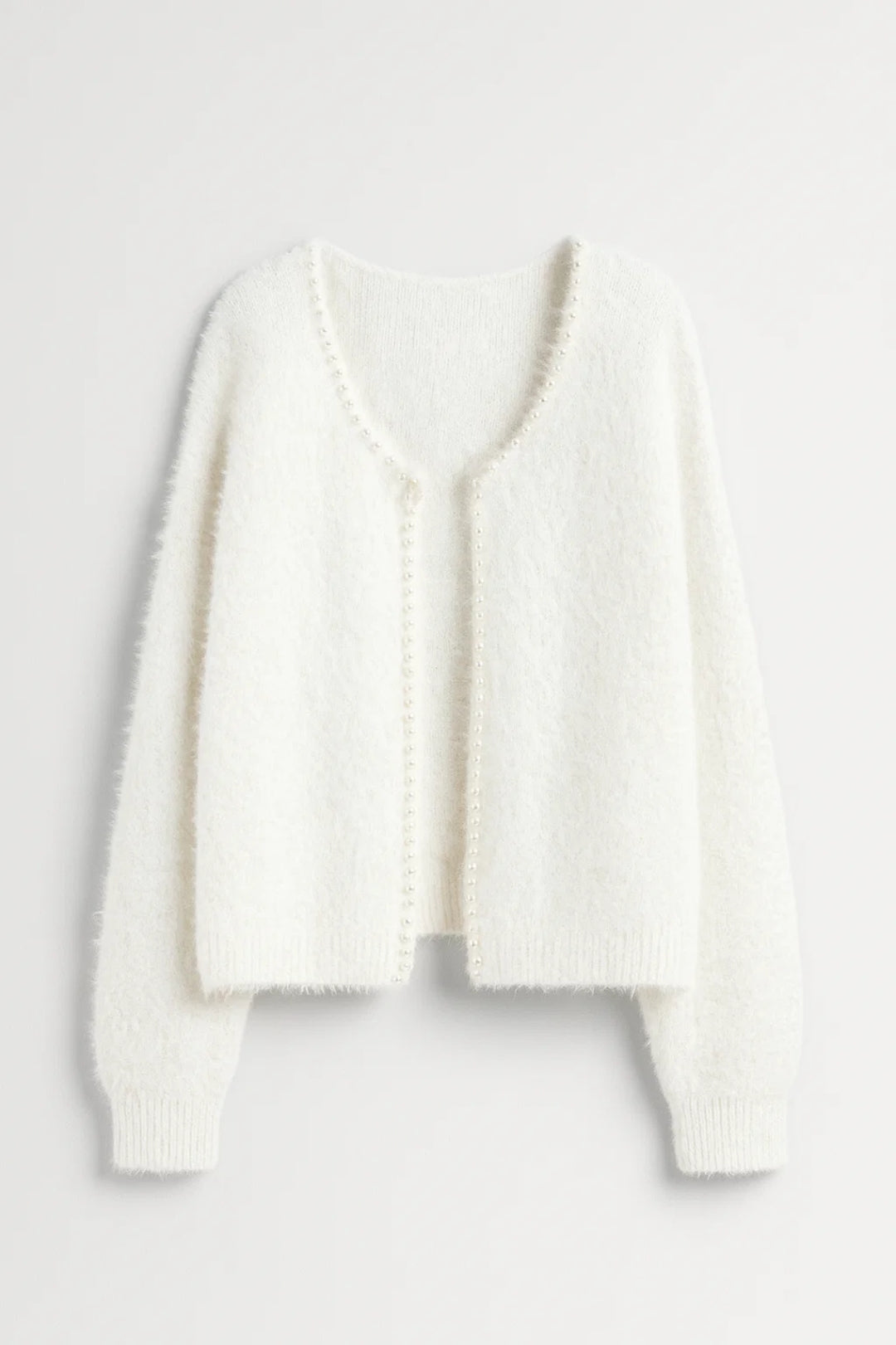 Zinnia Vest Heren | Open Model met Pareldetail en Zachte Textuur 2