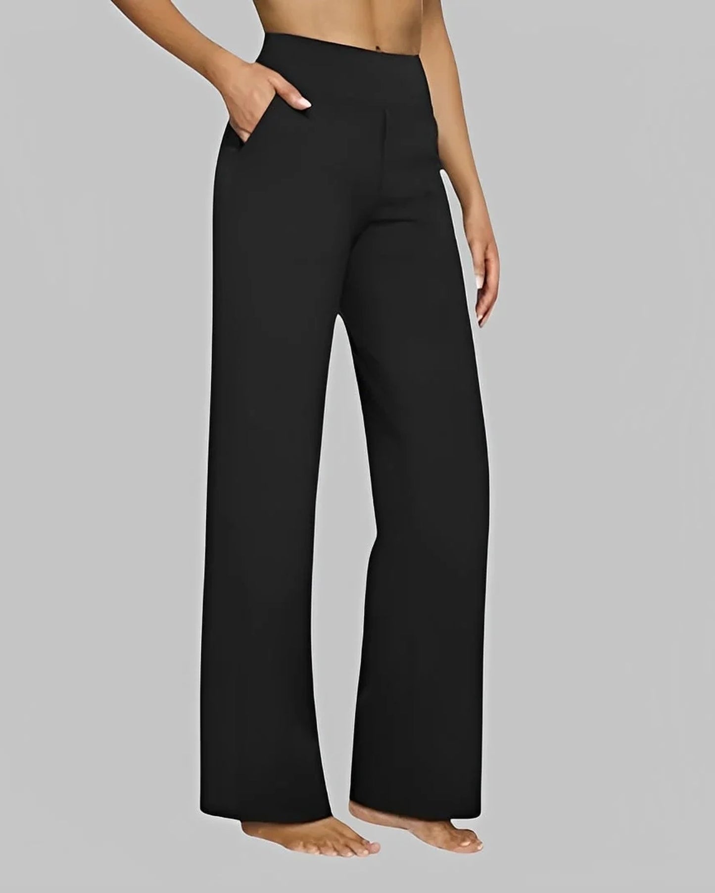 Périne Dames Broek | Wijde Pijpen | Hoge Taille