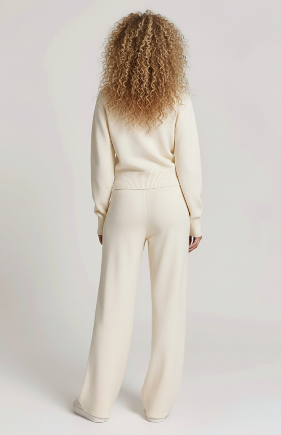 Marabella Dames Lounge Co-ord Set| Hoge Taille & Trekkoord | Zacht Gebreid