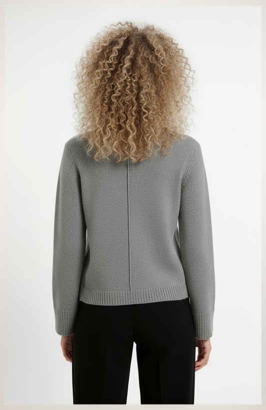 Moni Gebreid Vest | V-Hals | Zachte Gebreide Stof