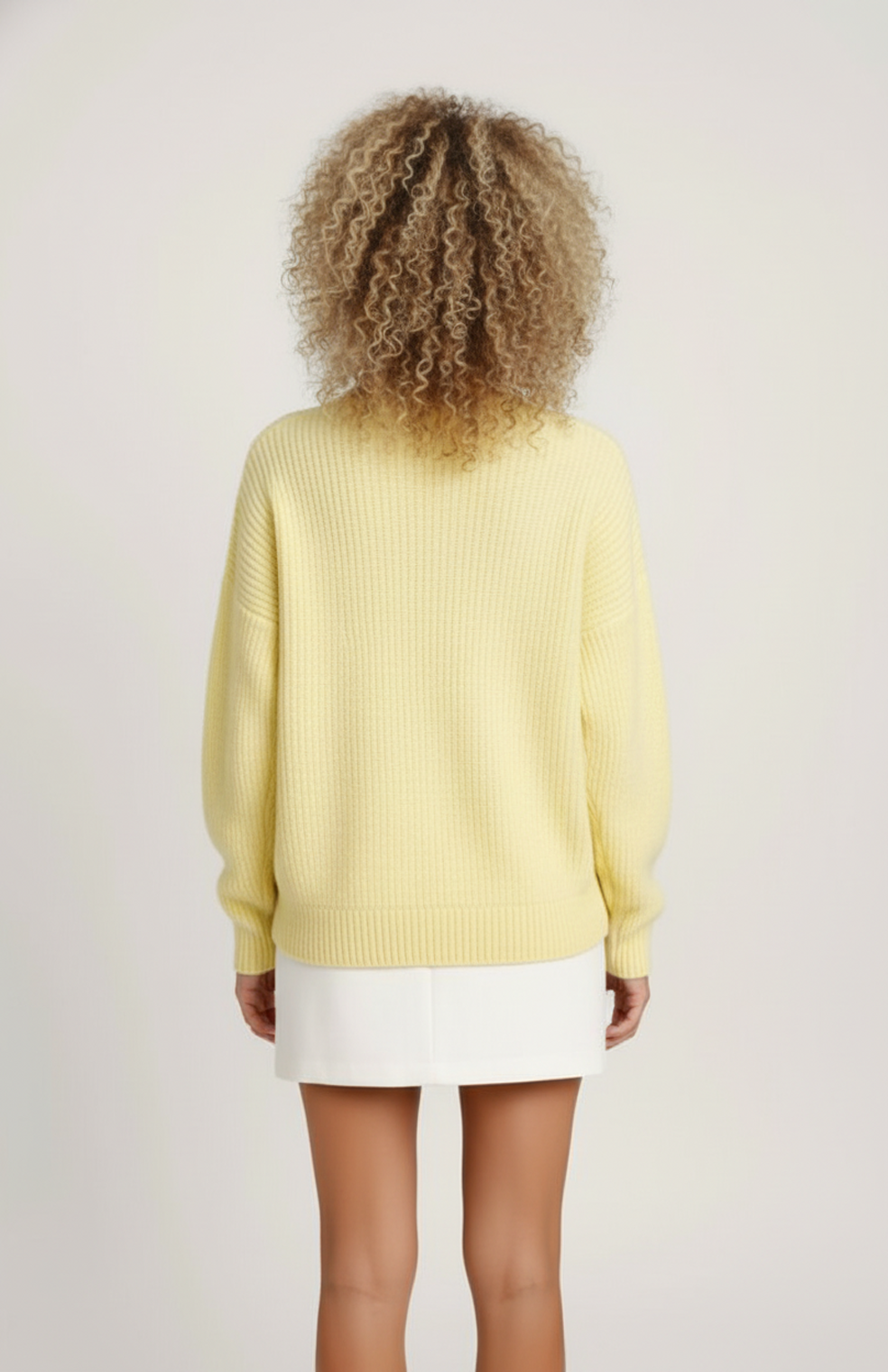 Silvana Damestrui | Oversized | Geribde Structuur | Ronde Hals