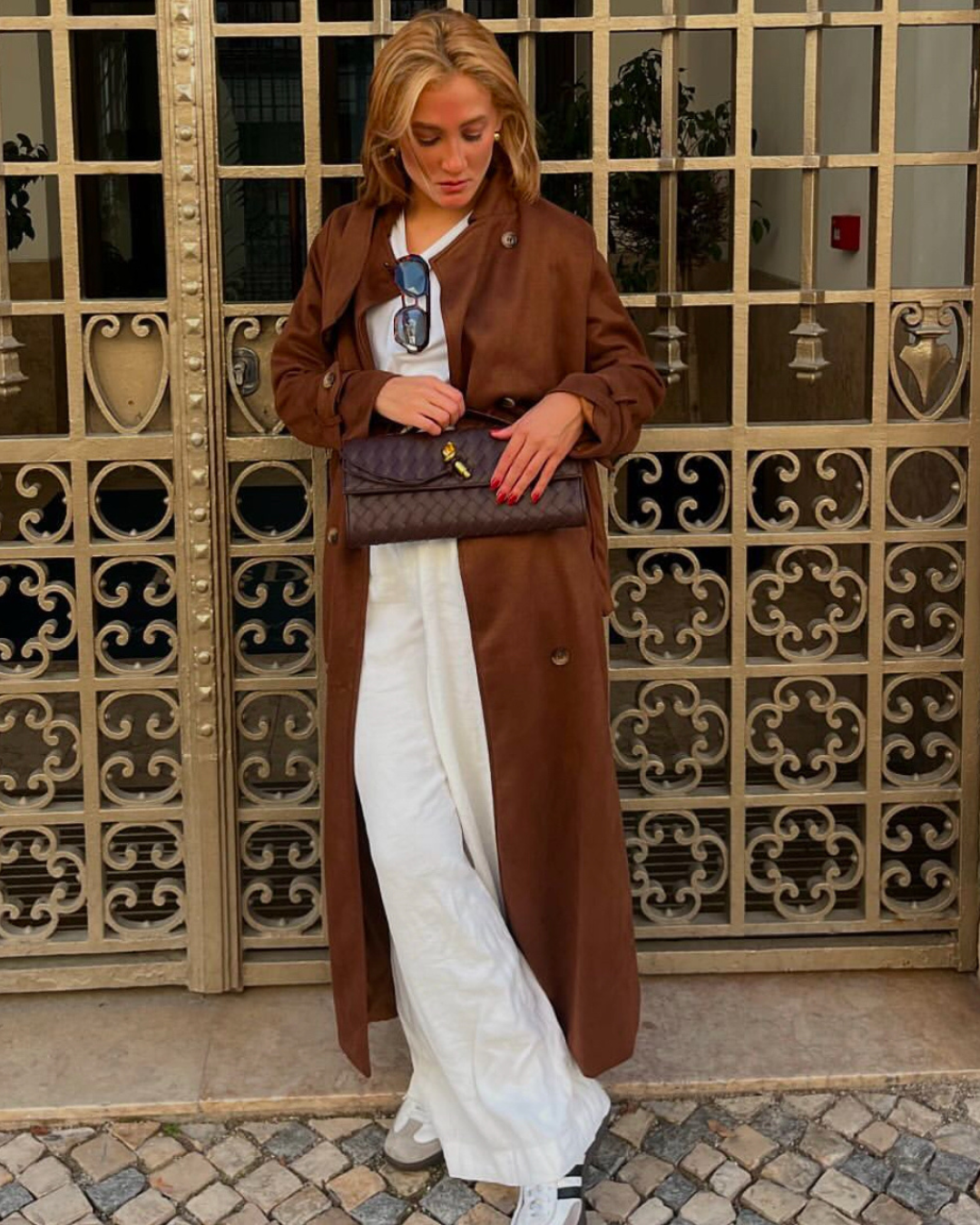 Blythe Trench Coat Jas | Luxe Faux Suede met Verfijnde Snit