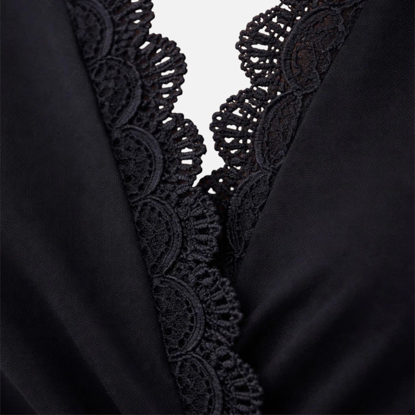 Alessia Dames Jurk | Getailleerd | Met Kanten Mouwen | Elegante Midi Galajurk 6