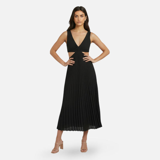 Alessia Dames Maxi Jurk | Geplooid | V-hals | Lichtgewicht 1