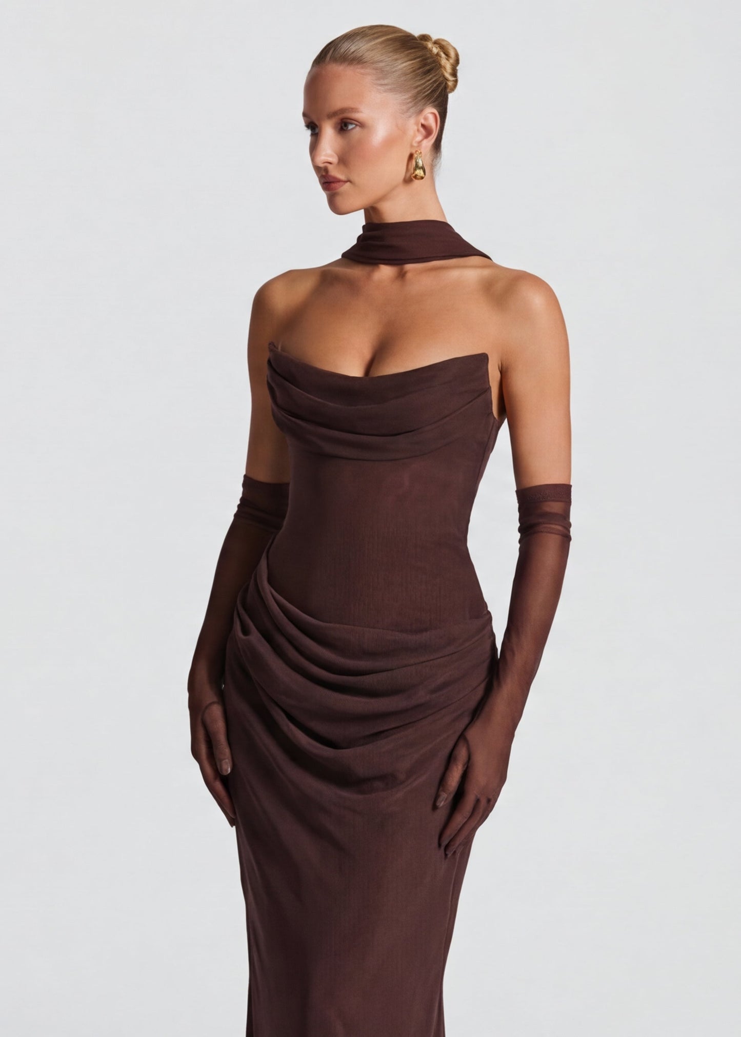 Alessia Maxi Jurk | Aansluitend | Gedrapeerd | Elegante Afwerking 4