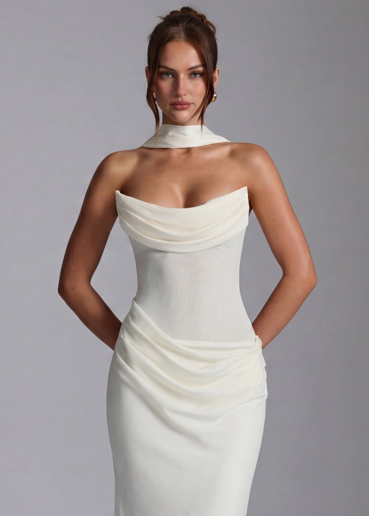 Alessia Maxi Jurk | Aansluitend | Gedrapeerd | Elegante Afwerking 6