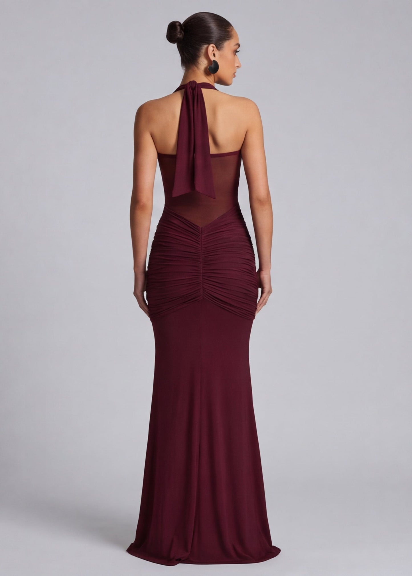 Allegra Dames Jurk | Zandloper | Gevormde Drapering | Rekbaar 2