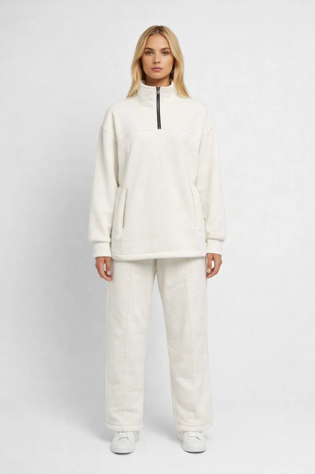 Allegra Lounge Set | Relaxed Fit | Minimalistisch Ontwerp | Halve Rits 0