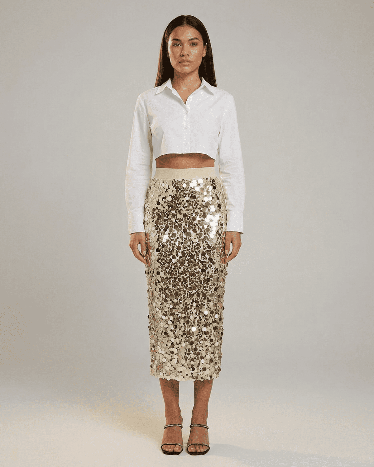 Aurelia Dames Rok | Hoge Taille | Bodycon | Pailletten 1