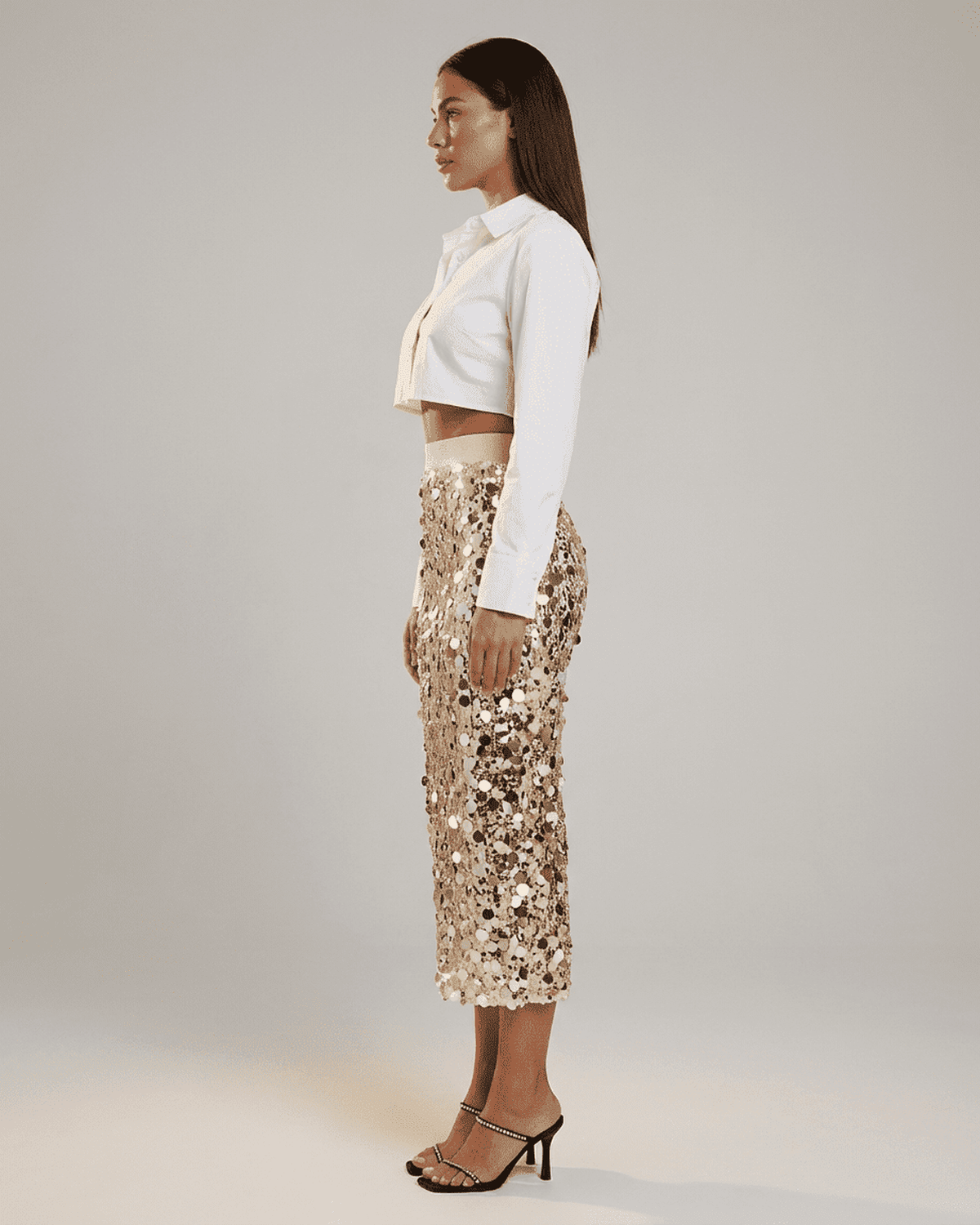 Aurelia Dames Rok | Hoge Taille | Bodycon | Pailletten 2