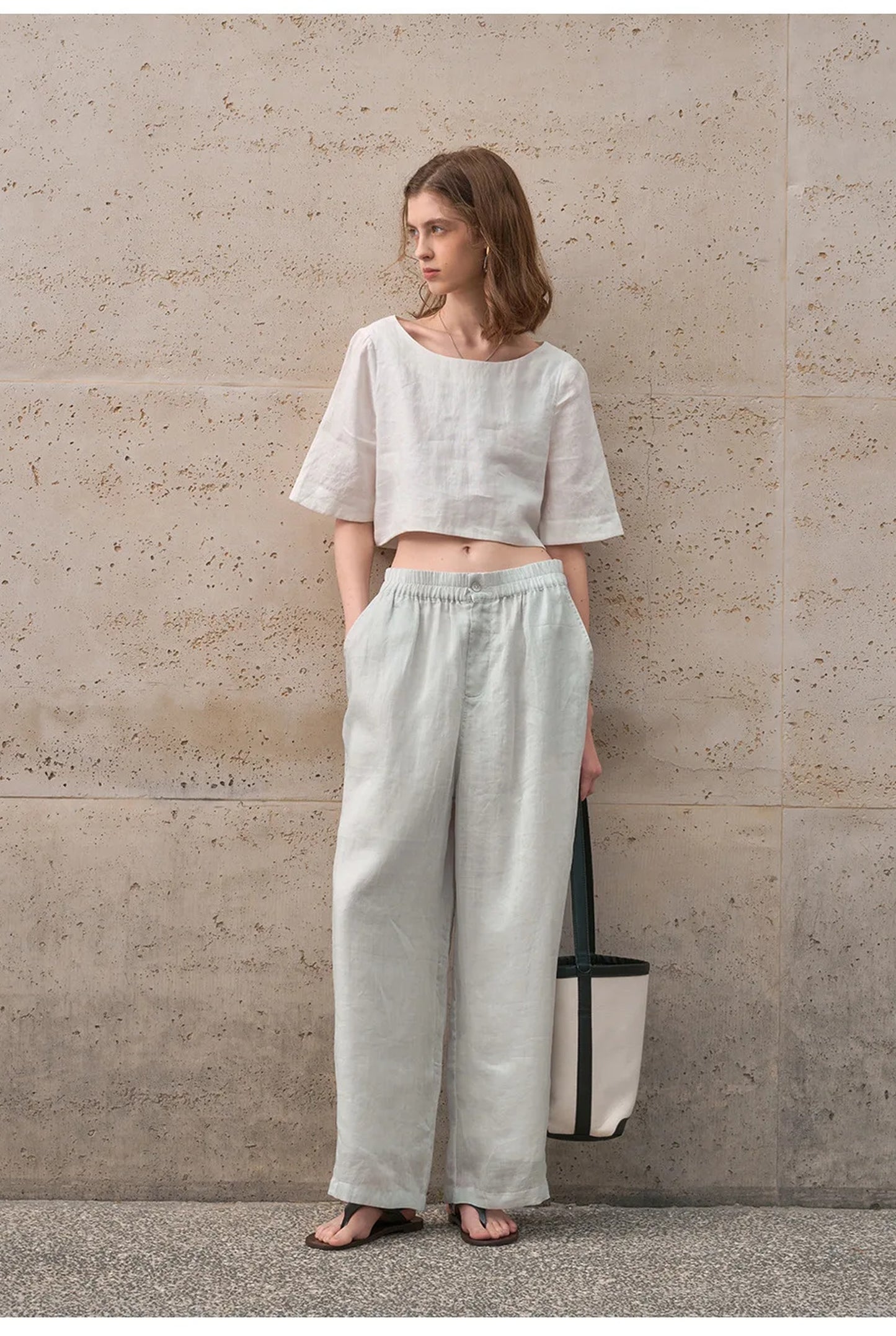 Graciane Dames Crop Top | Ronde Hals | Korte Mouwen