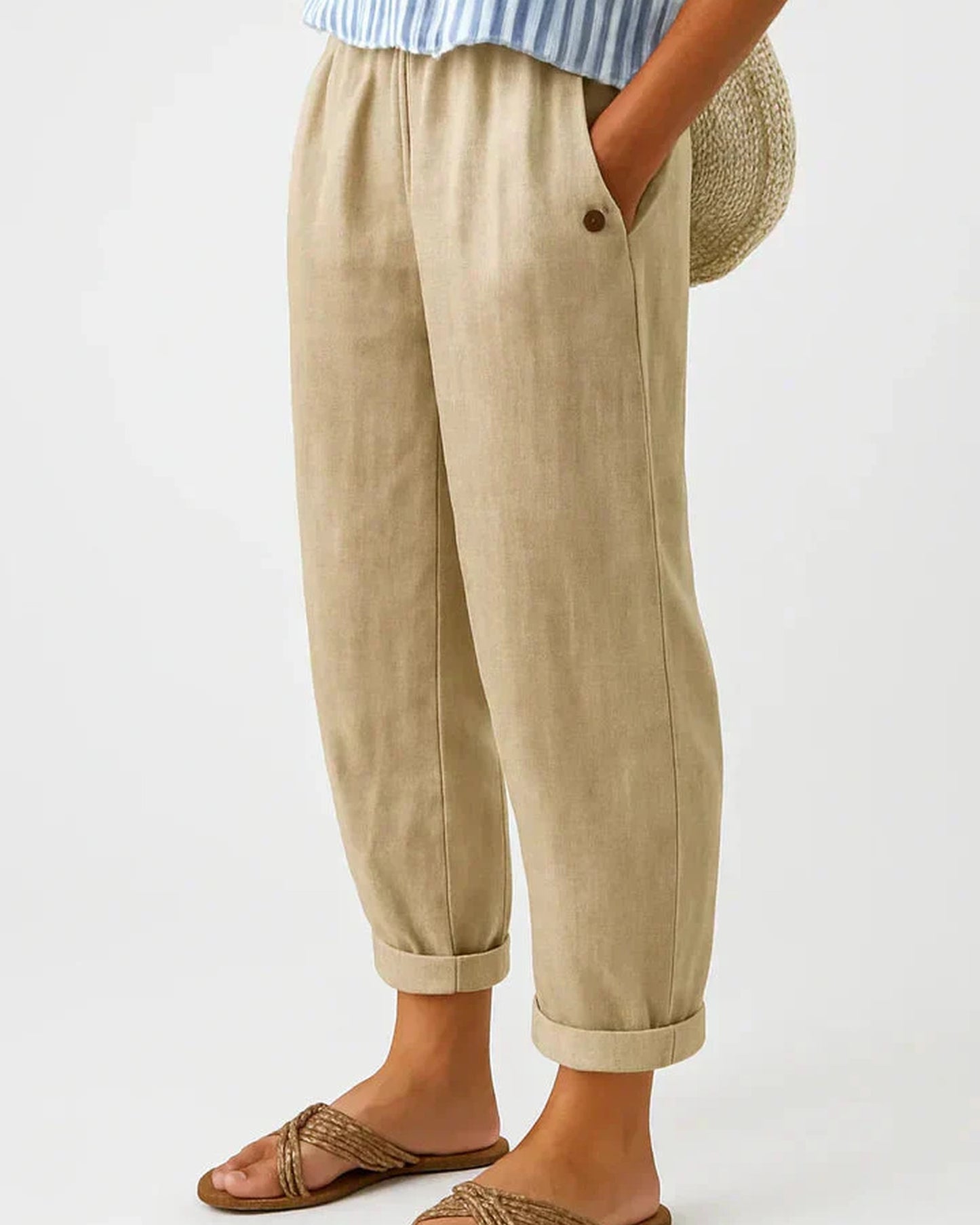 Ada Women's Trousers | Saved Hem | Turned-up Hem