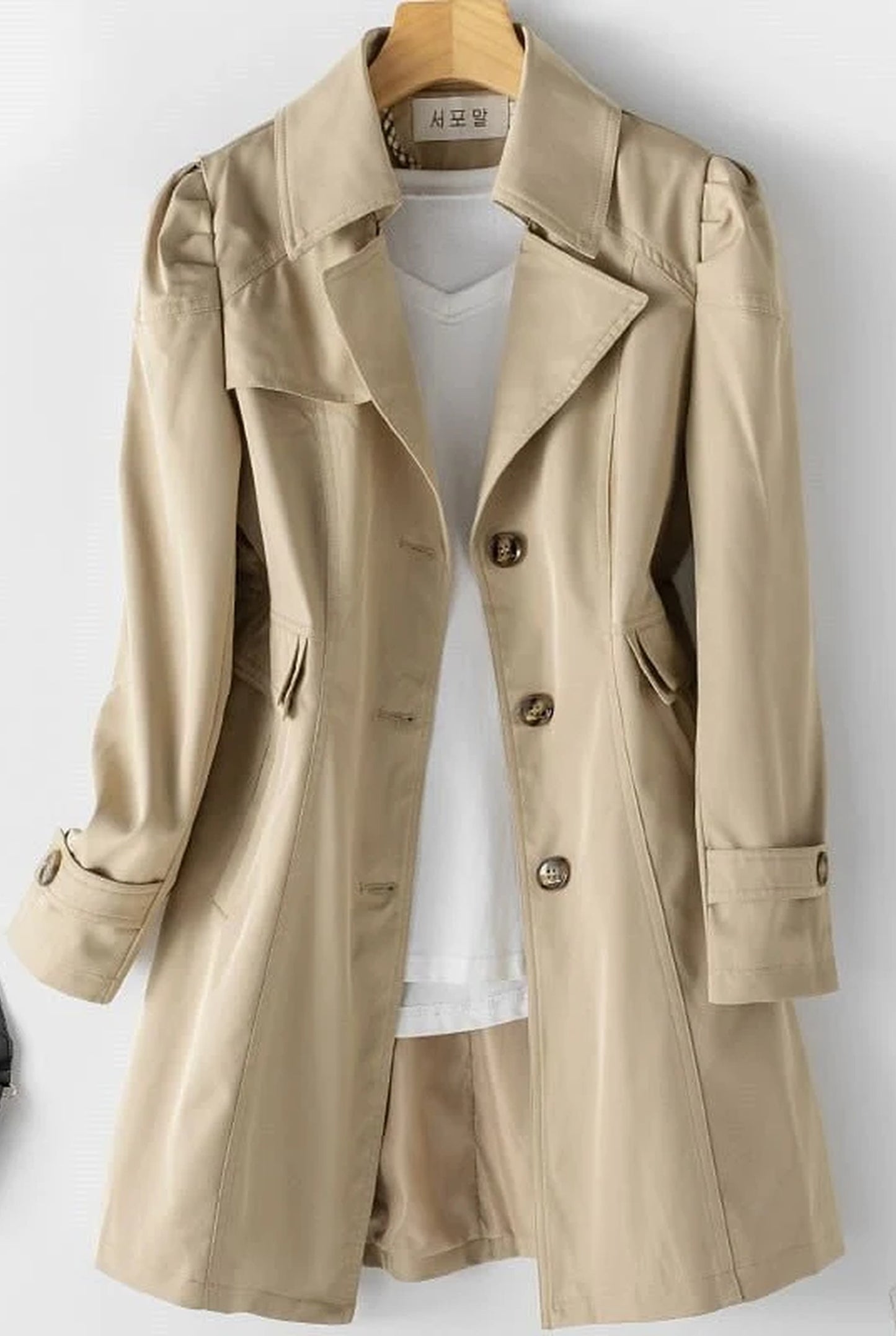 Dalia Dames Jas | Overhemdkraag | Lange Mouwen