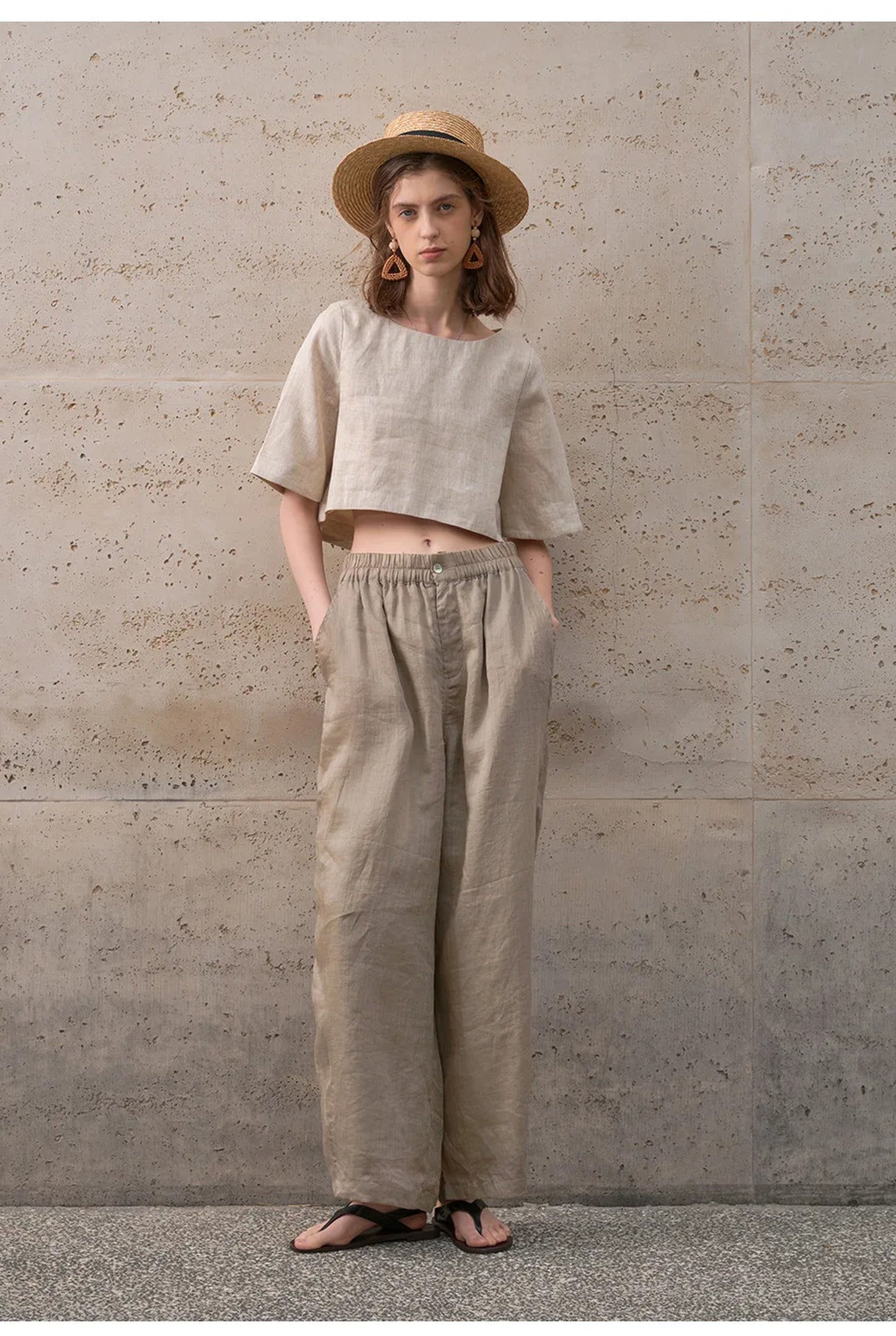 Graciane Dames Crop Top | Ronde Hals | Korte Mouwen