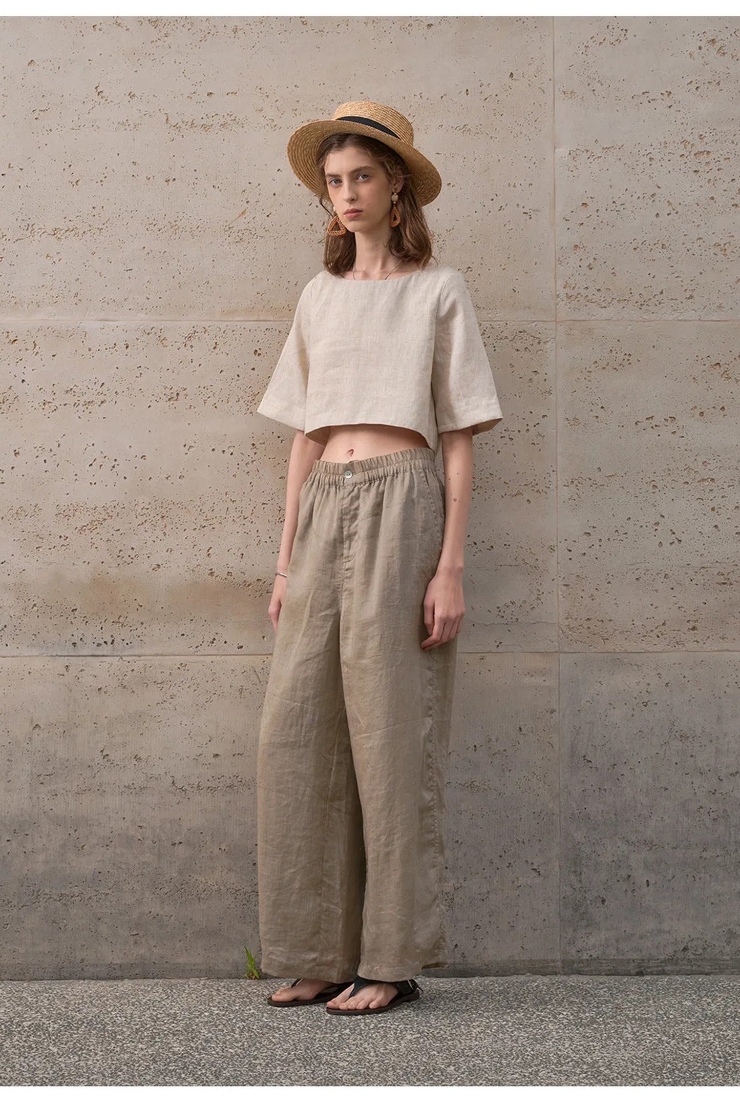 Graciane Dames Crop Top | Ronde Hals | Korte Mouwen