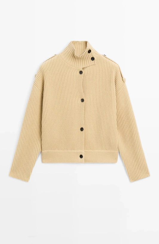 Dames Vest | Knoopsluiting | Lange Mouwen