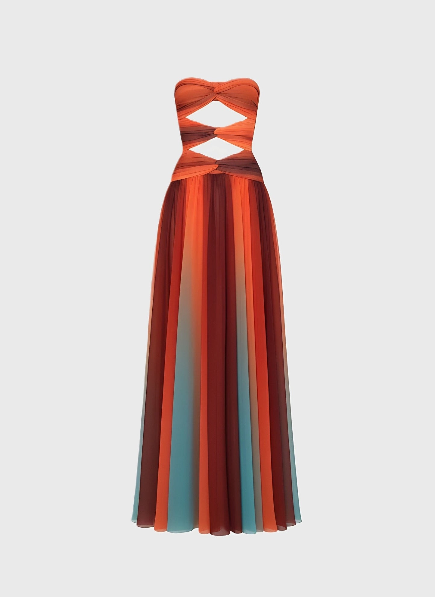 Bianca Lange Zomerjurk Dames | Vloeiend | Off-Shoulder | Gedraaid Bustedetail 0