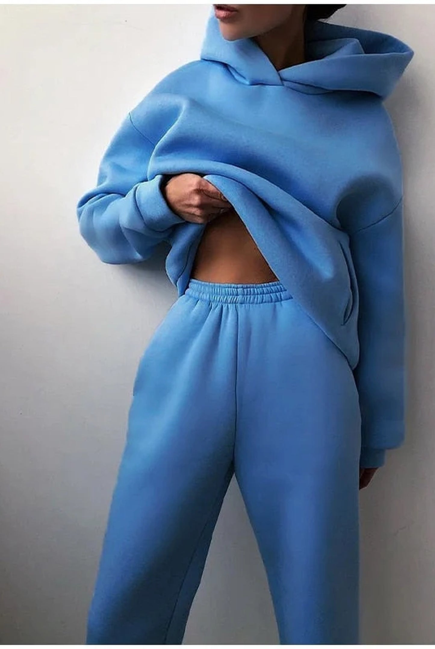 Agostina Dames Co-Ord Set | Oversized Hoodie | Wijde Broek