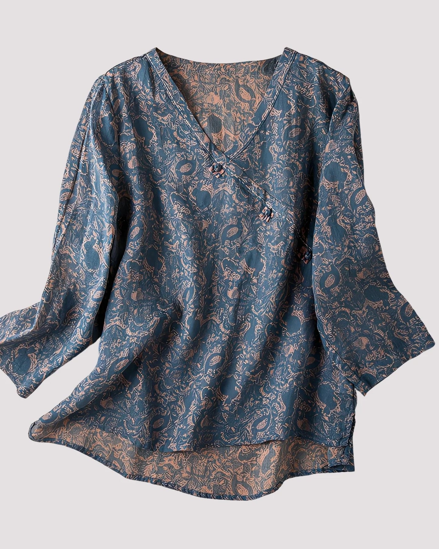 Nicolle Dames Top | V-Hals | Bloemenprint