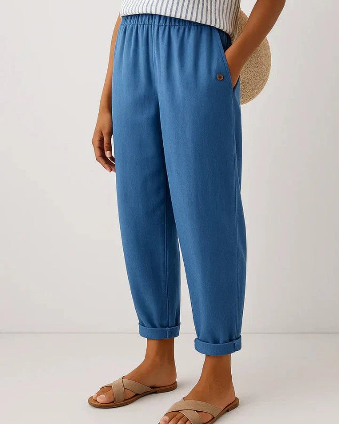 Ada Women's Trousers | Saved Hem | Turned-up Hem