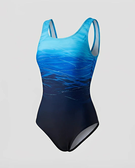 Sigolène Dames Badkleding | Racerback Model | Ombré Verloop Print