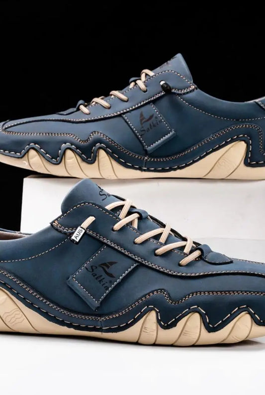 Manfredi Heren Schoenen | Contrasterende Stiksels | Leren Afwerking