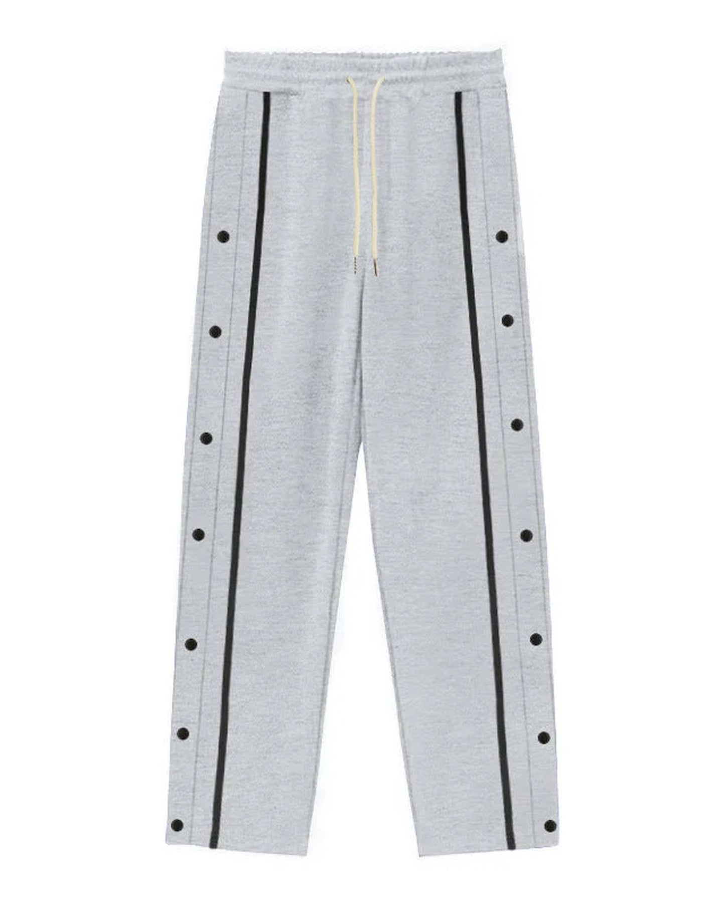 Fulvio Heren Trousers | Buttons Side Stripe | Elastic Waist