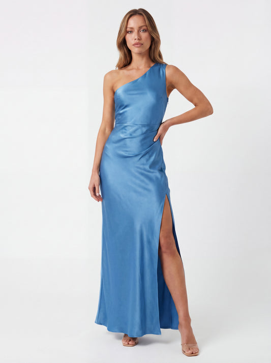Johanne Women's Maxi Dress | One-Shoulder | Side Slit
