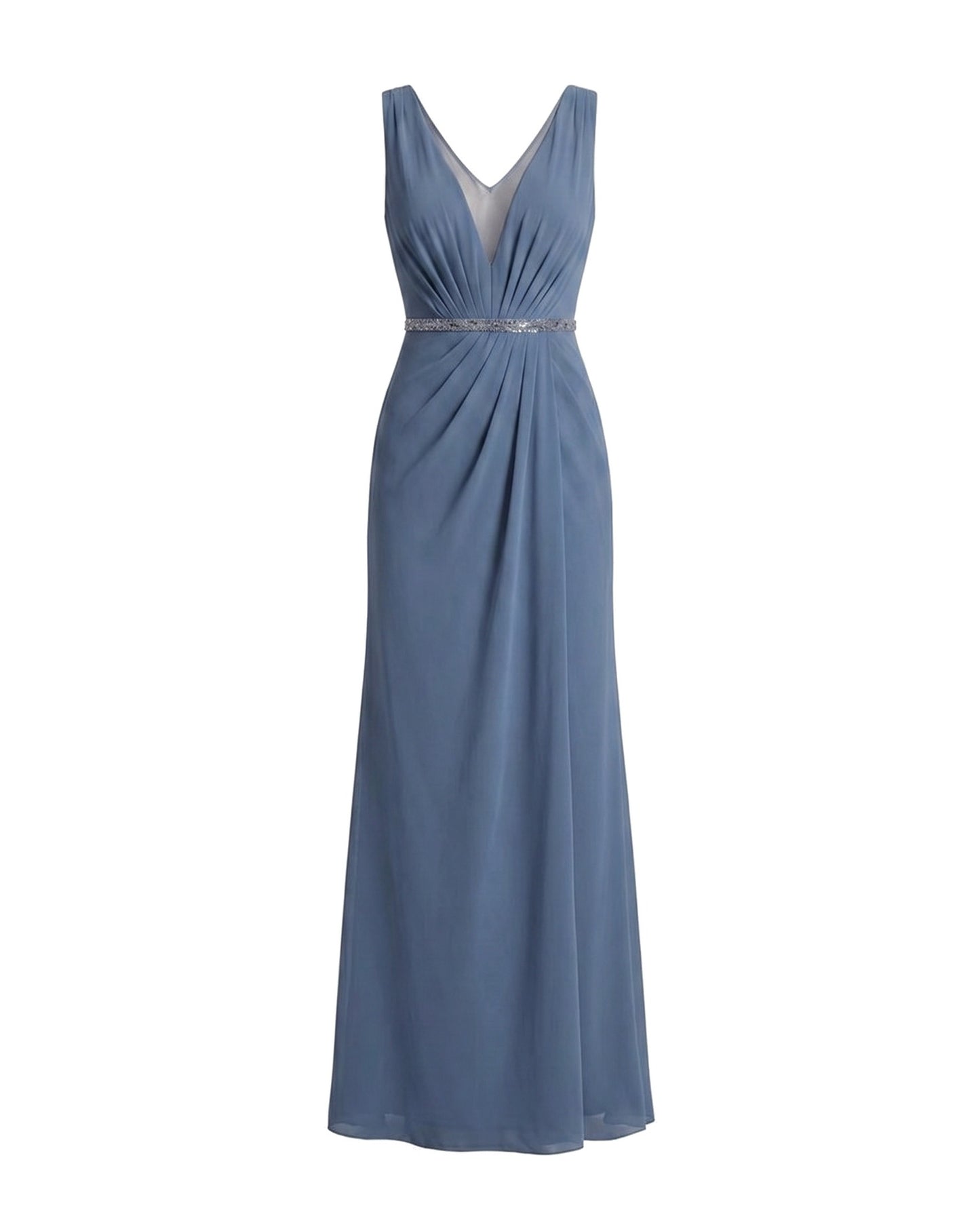 Marinette Women's Maxi Dress | V-Neck | Pleated Bodice