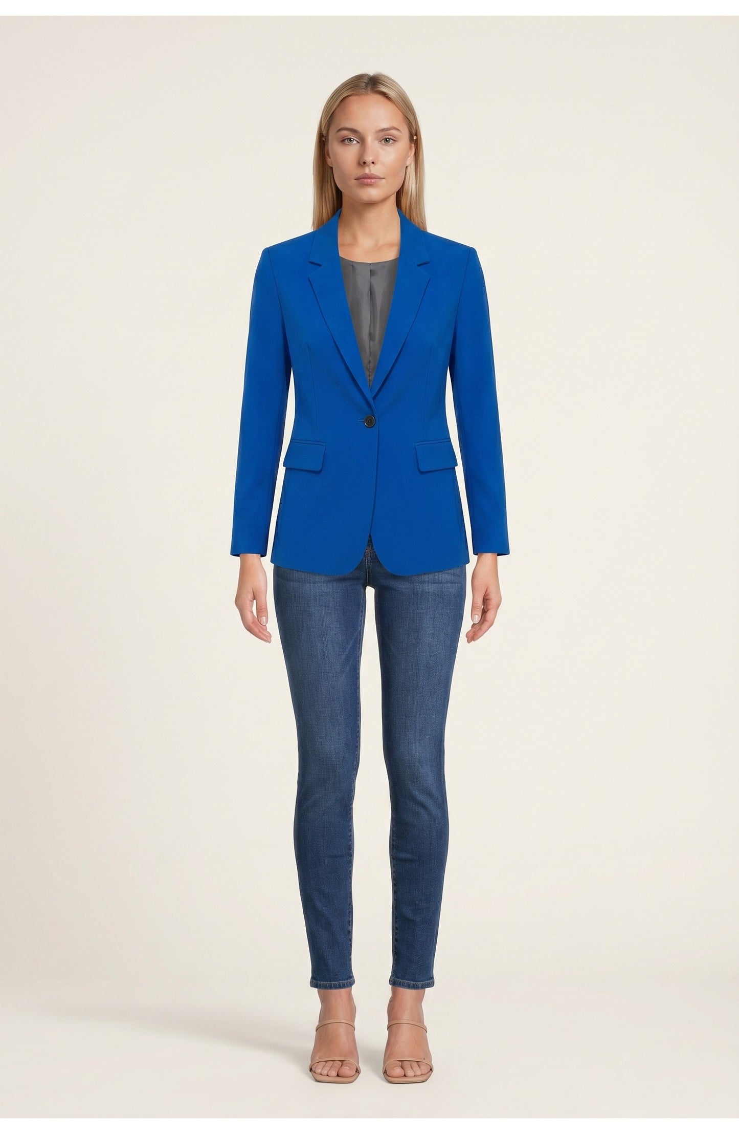 Albane Women's Coats & Jackets | Single Gold Button | Picked Lapel